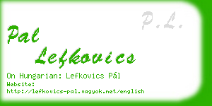 pal lefkovics business card